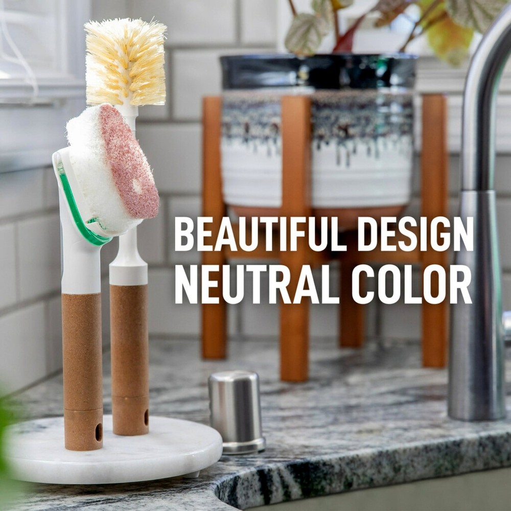 Greener Clean Non-Scratch Soap Control Dishwand with 3 Refills