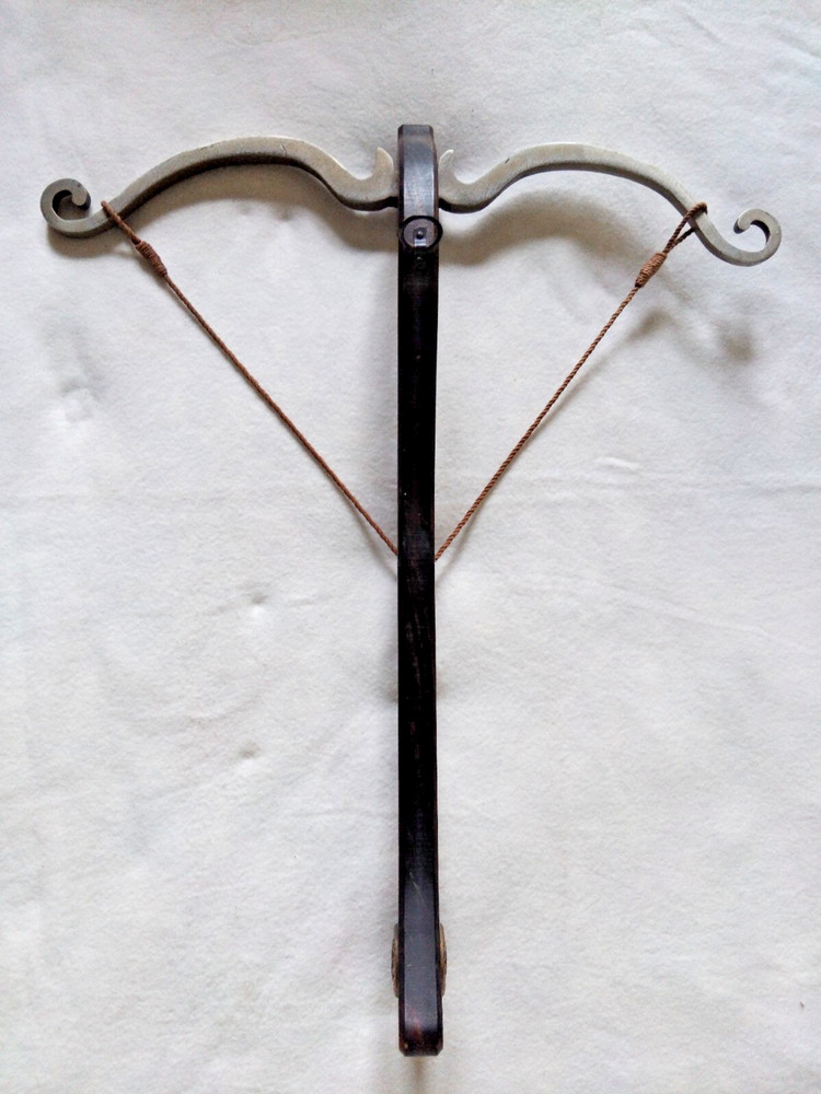 Antique Crossbow Wall Mounted Coat Hook Hanger.