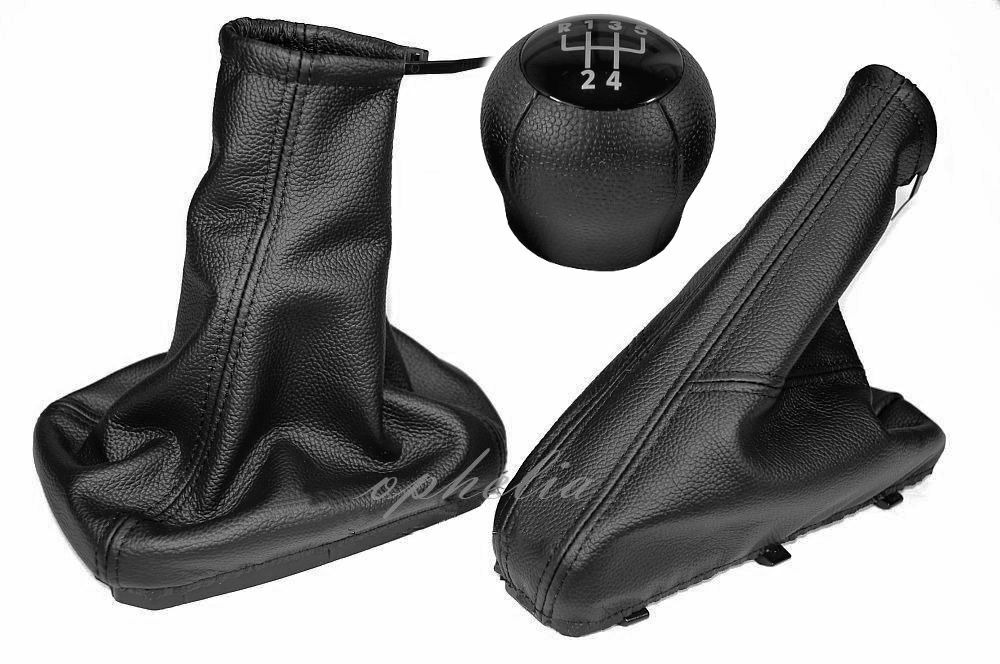 Opel Corsa C 2000-2006  Gear Shift Knob & Gear Shift Boot+ Handbrake   Leather