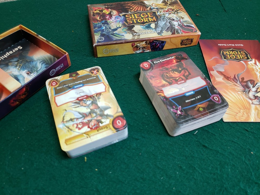 Siege Storm Card Game, Pre-owned, Complete