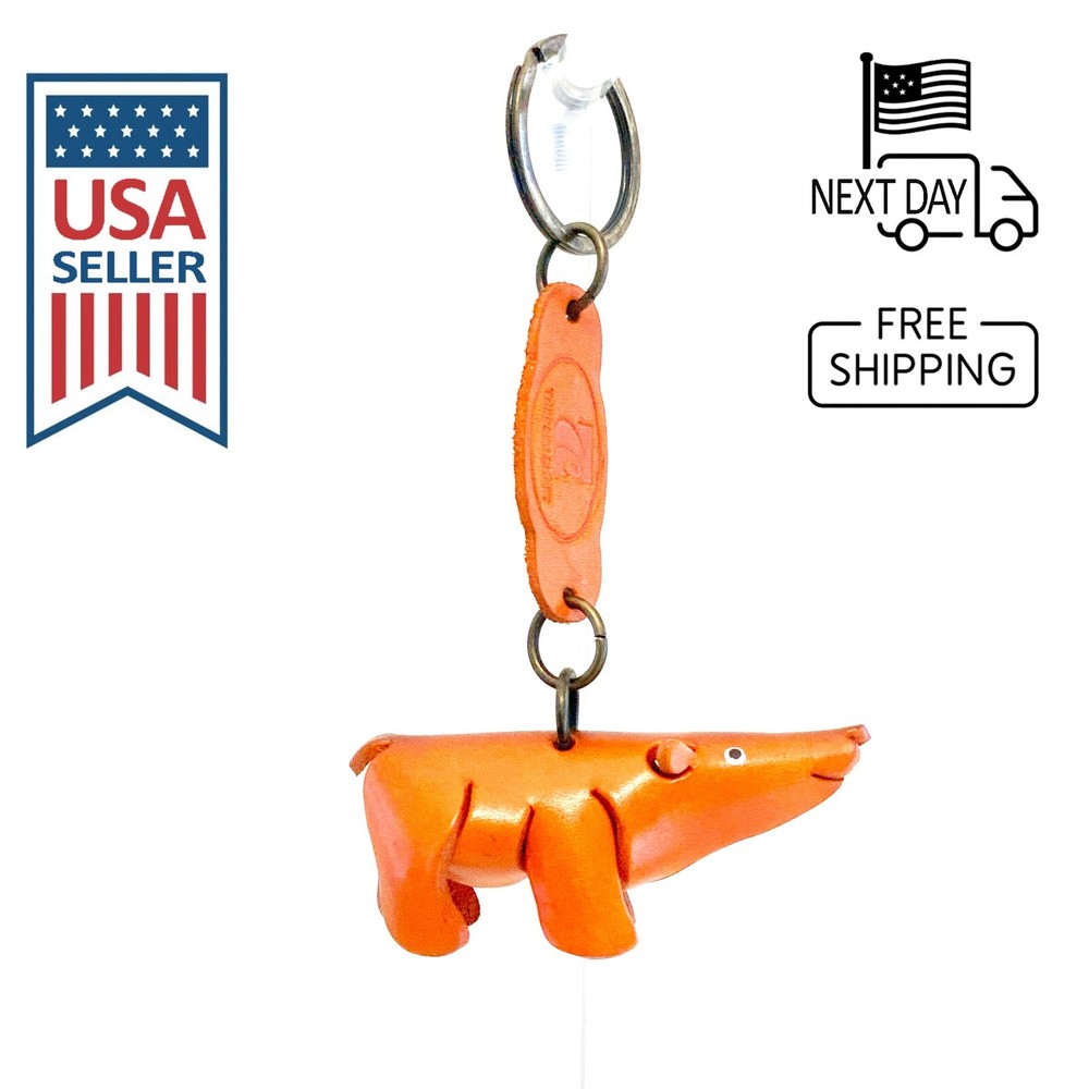 Bear Handmade Leather Keyring