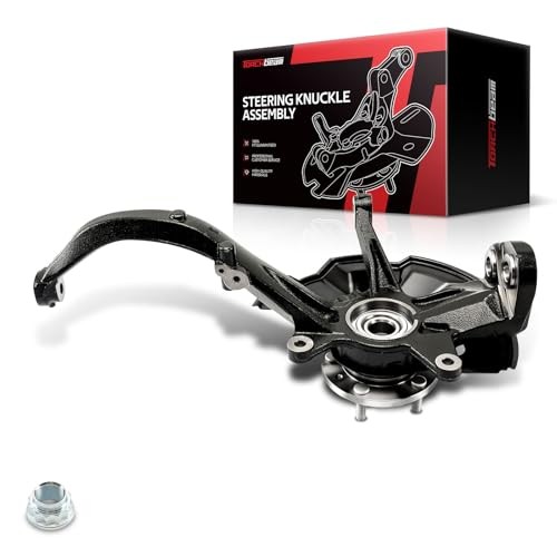 Front Steering Knuckle & Wheel Bearing Hub Assembly Compatible with Lincoln