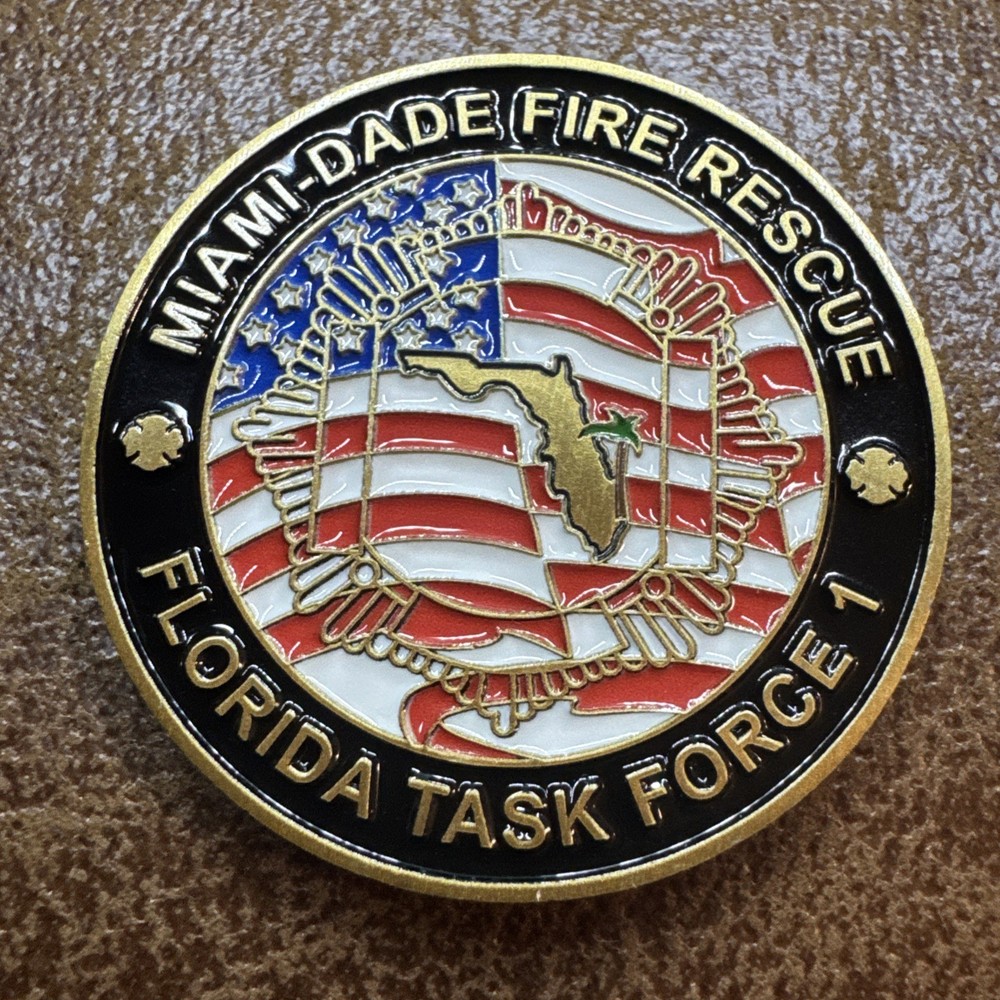 Miami Dade Fire Rescue Task Force 1 Challenge Coin