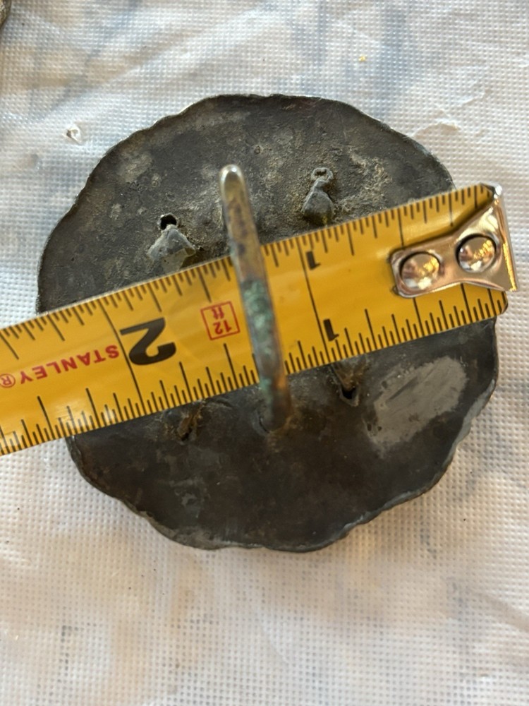 Antique RARE Bird Bridle Rosettes Large