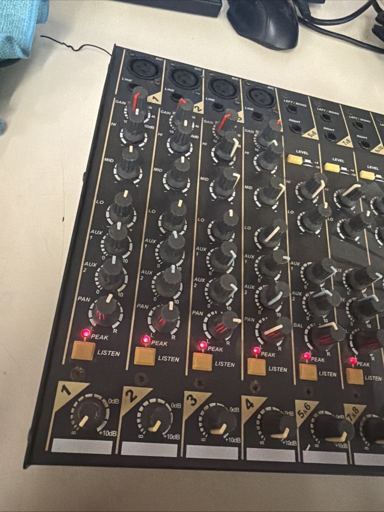 Studiomaster Logic Twelve Mixer Tested Powers On Not Fully Tested With Audio
