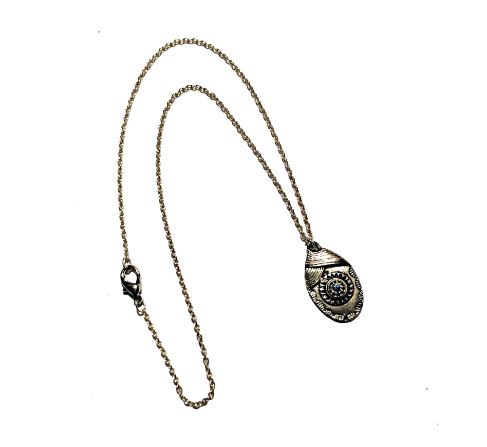Haunted Witch Necklace, The Moon And Sun Ghost Witch!