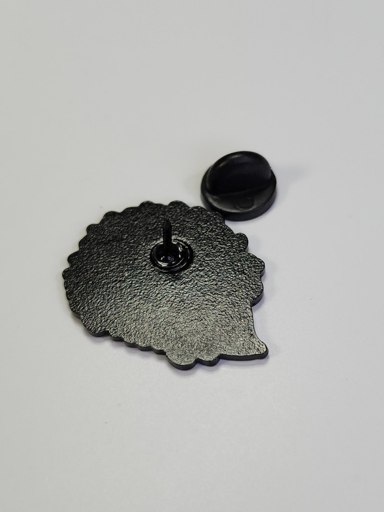 Hedgehog Covered in Leaves Lapel Pin