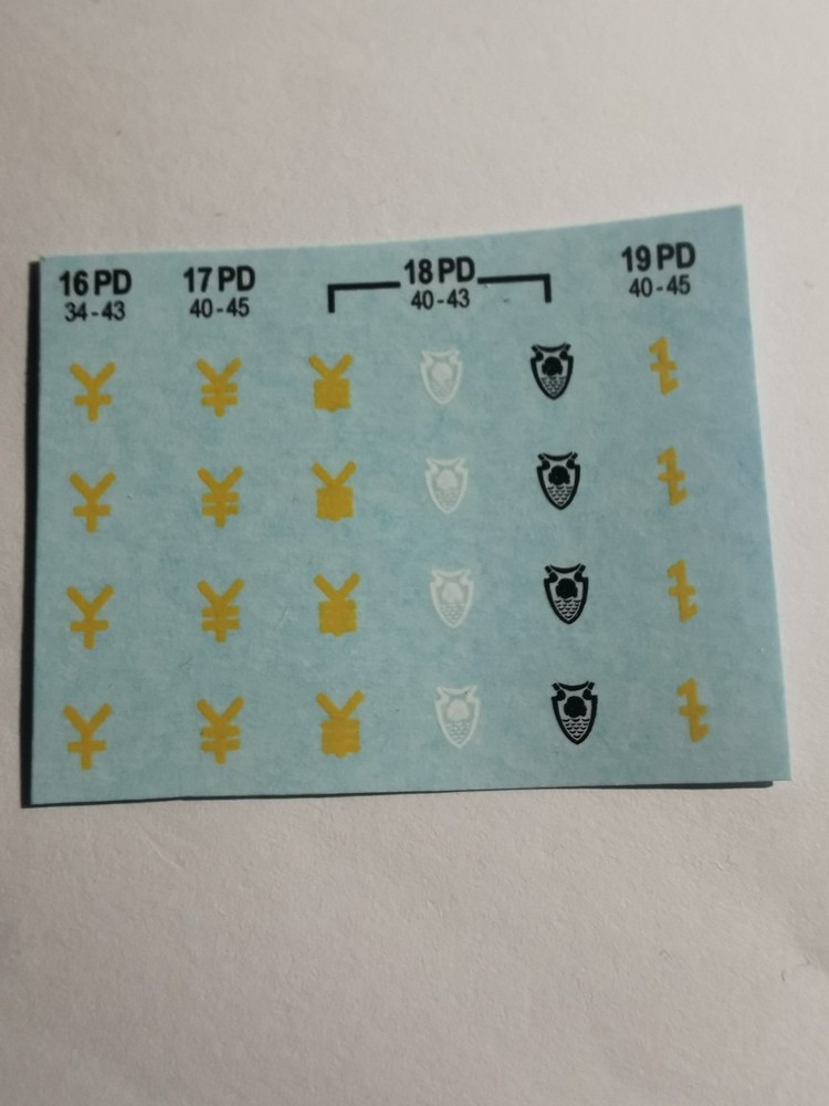 Decals 1/50 Panzer Divisions Markings