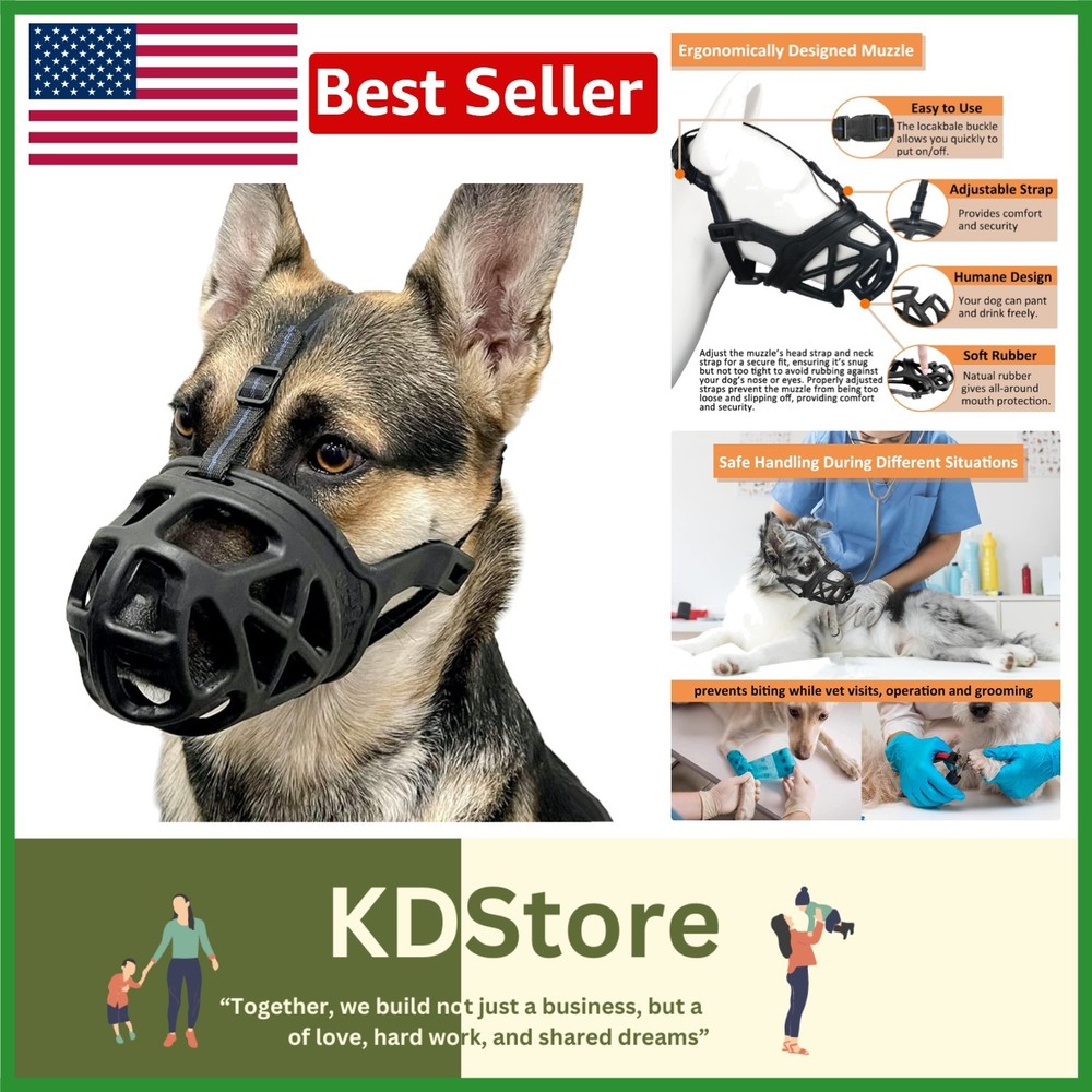 Comfort-Fit Dog Muzzle for Medium-Sized Breeds – Ideal for Training & Grooming