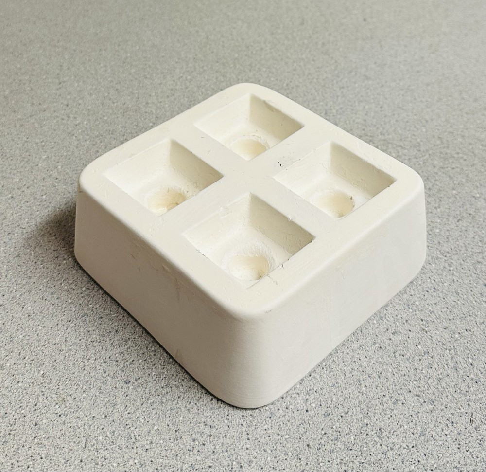 2010 CPI LF52 Square Knobs Slump Mold Fusing Glass Crafts Ceramic