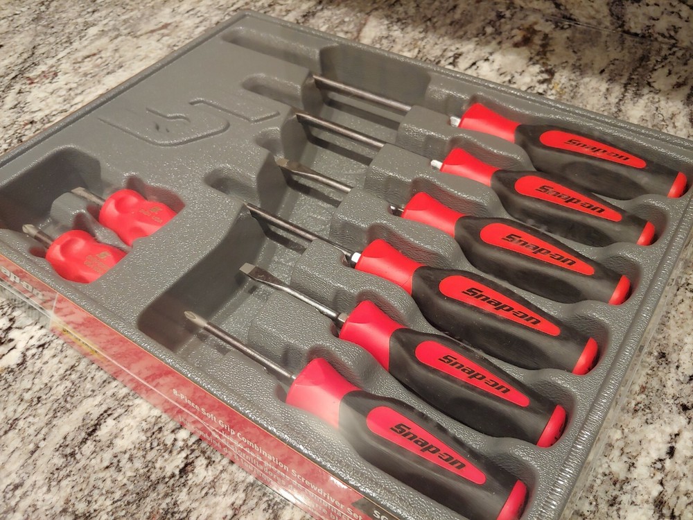 Snapon Tools 8pc Instinct Screwdriver Set - RED - SEALED