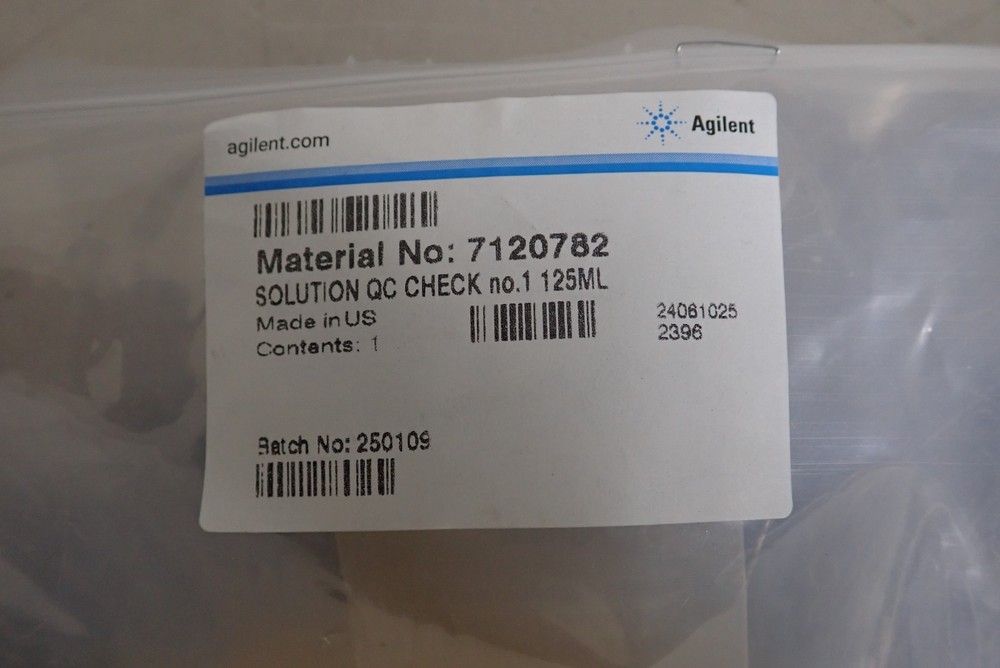 Agilent Technologies 7120782 QC Check Solution #1 125 mL - NEW