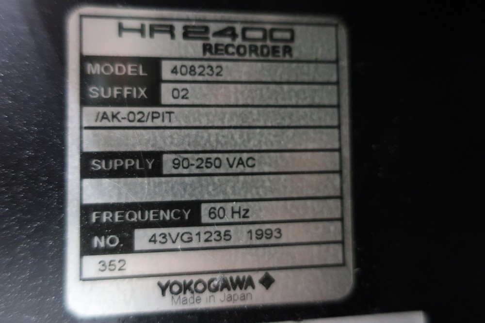 Yokogawa 408232 Chart Recorder