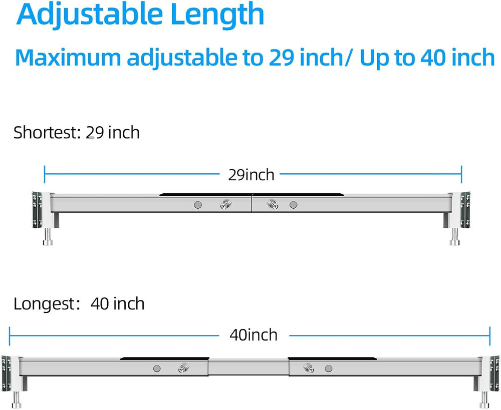 Qualward Undermount Sink Brackets,Adjustable Undermount Sink Support, Stainless