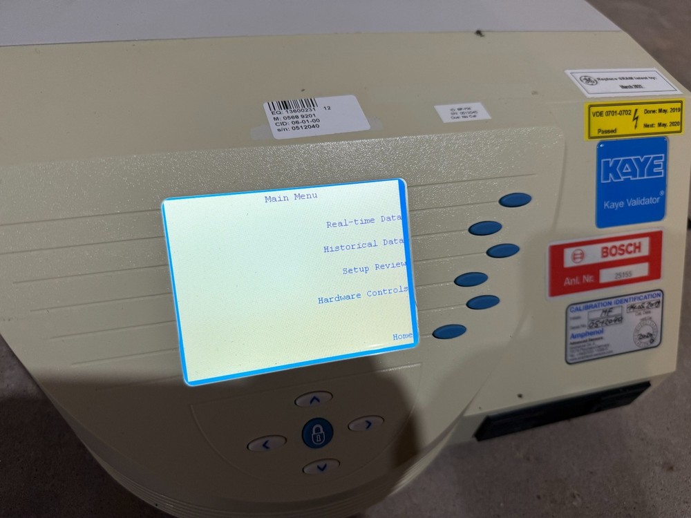 Kaye GE Sensing Model 2000 X2000 Validator