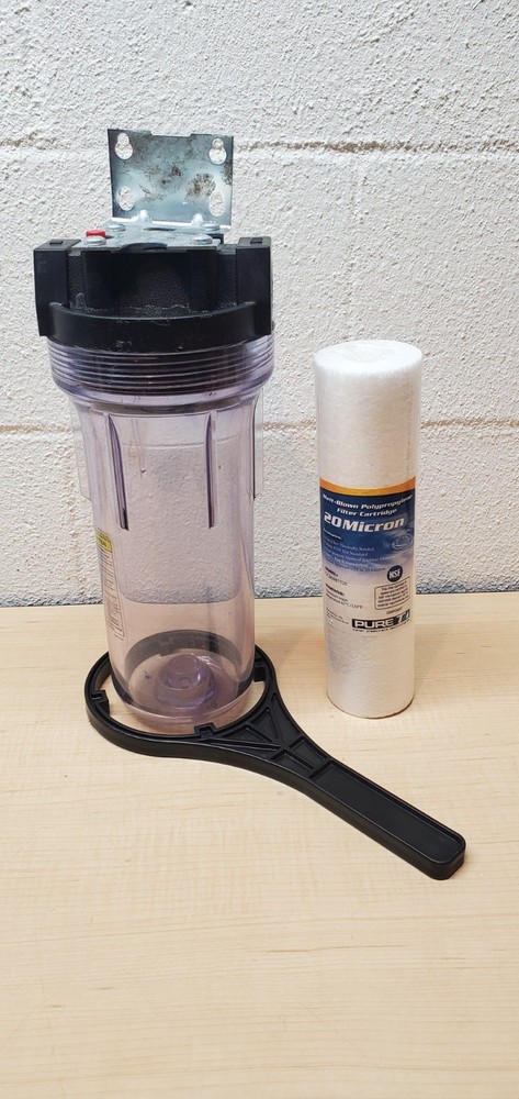 10" Sediment Filter Housing Combo With New 20 Micron Filter