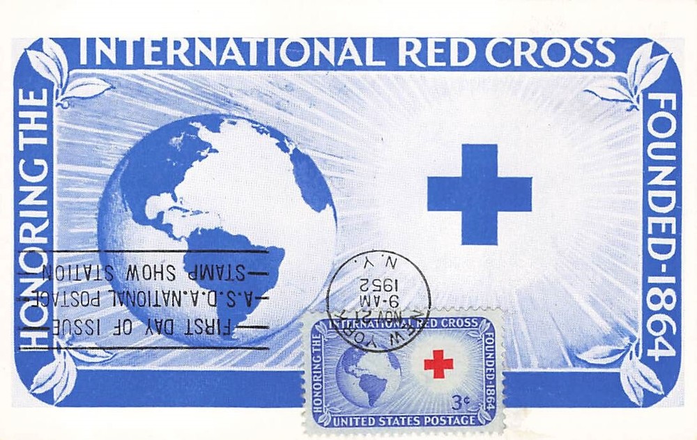 1016 3c RED CROSS - Velvatone Maxicard