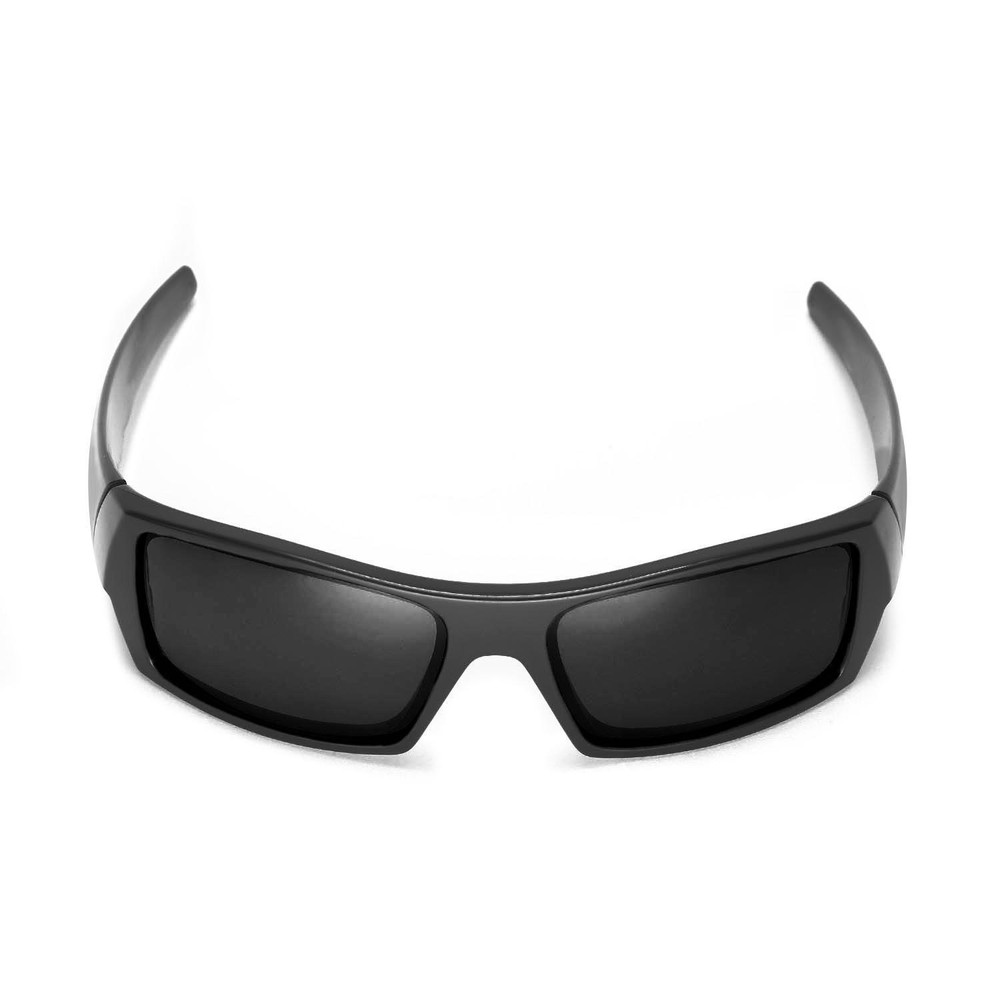 Walleva Mr.Shield Polarized Black Replacement Lenses for Oakley Flak Jacket XLJ