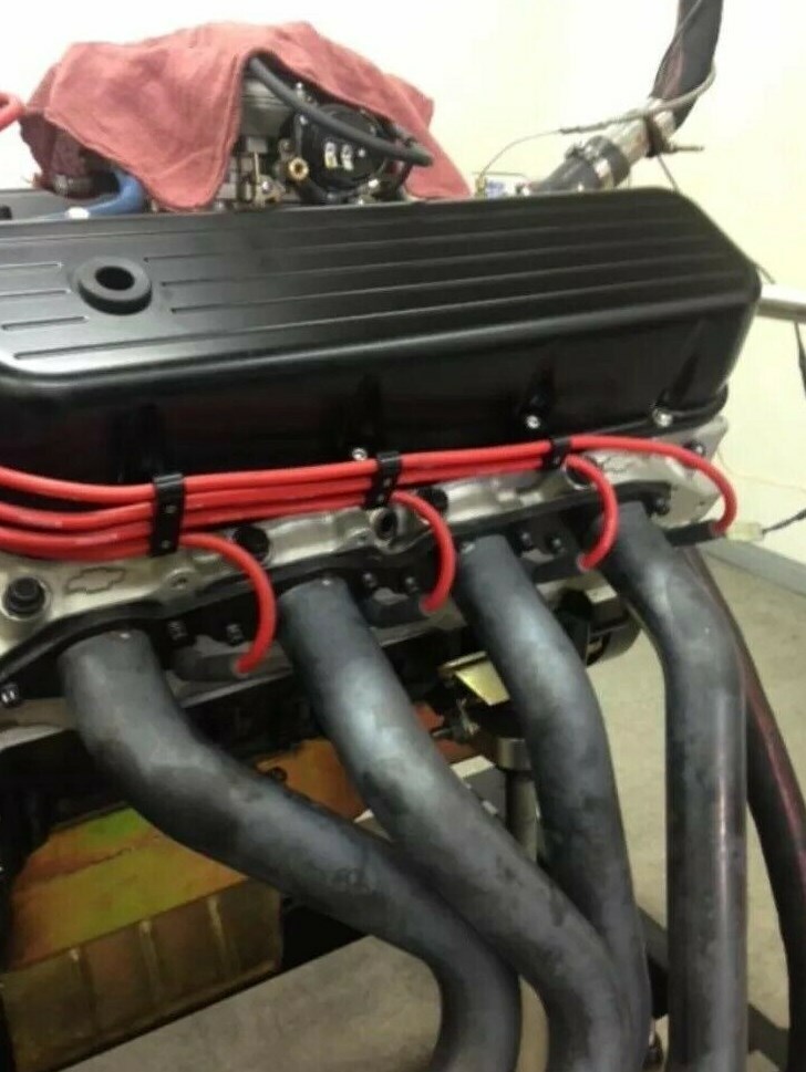 8pc. Billet Ignition Wire Loom Set Black. Best looking/ function MADE U.S.A.