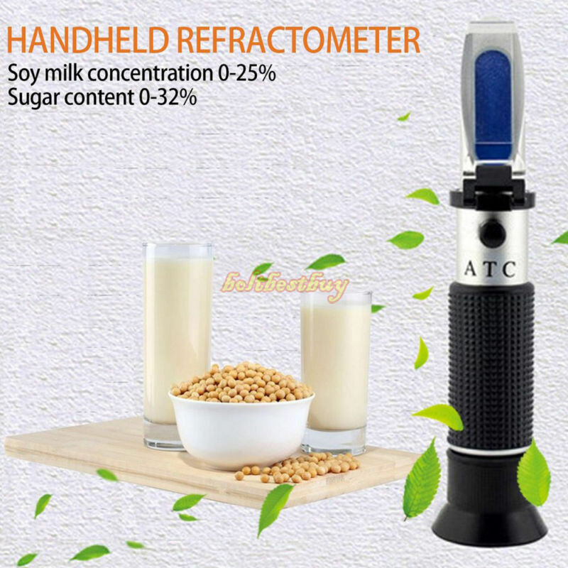 Brix Specific Gravity Refractometer Fruit Juice Wine Sugar Test 0~32%