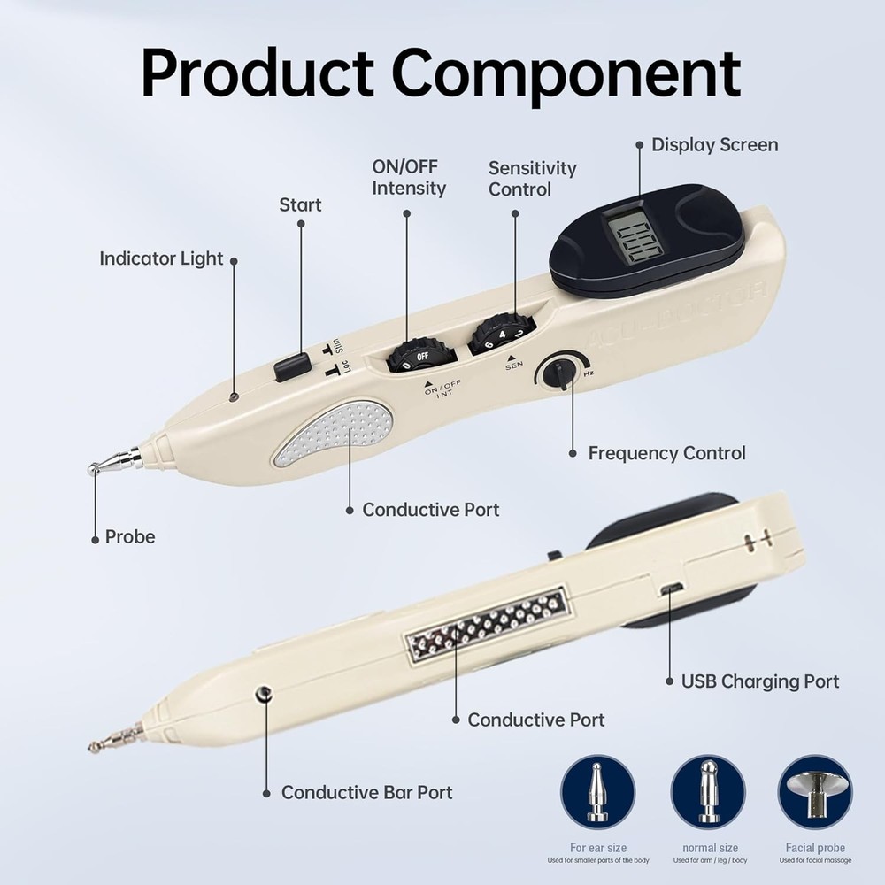 Electronic Acupoint Finder Pen Rechargeable