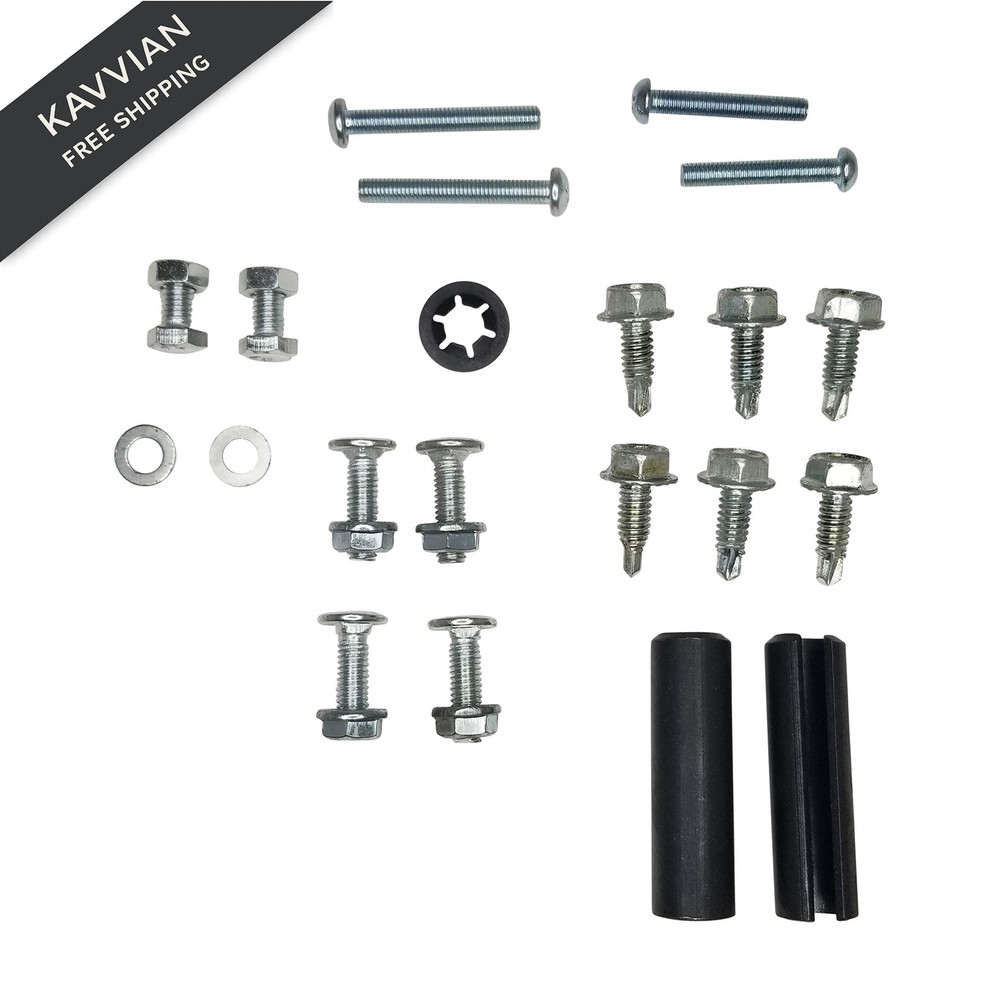 RI-KEY Security - Universal Garage Door Lock Kit with Spring Latch and Silver