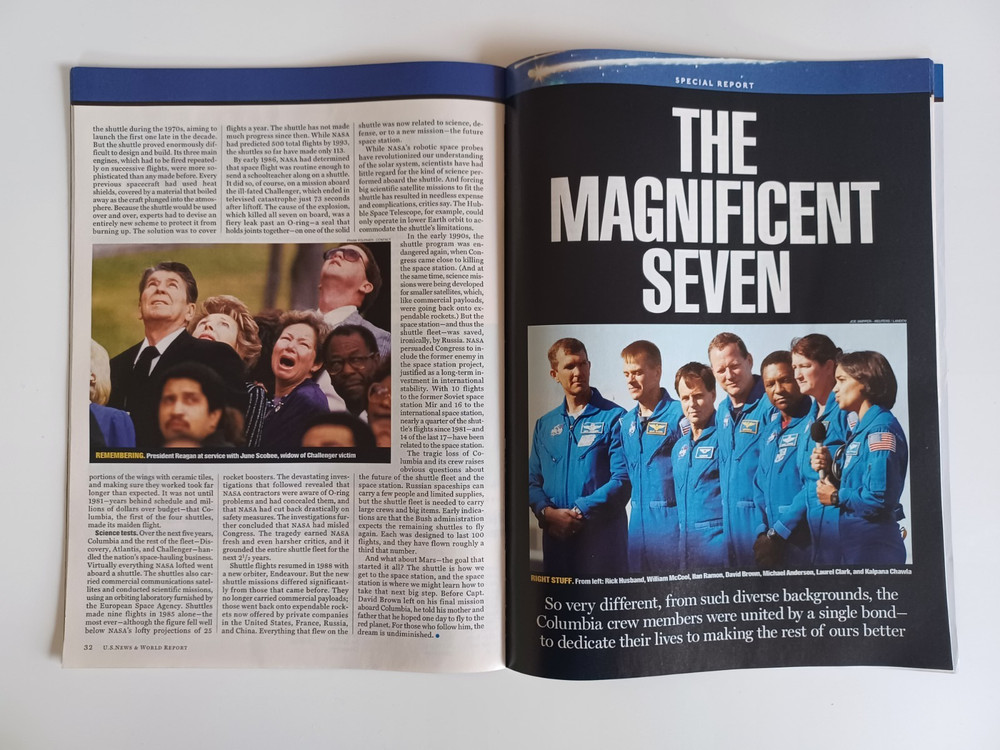 STS-107 SPACE SHUTTLE COLUMBIA "FALLEN STARS" REMEMBERANCE