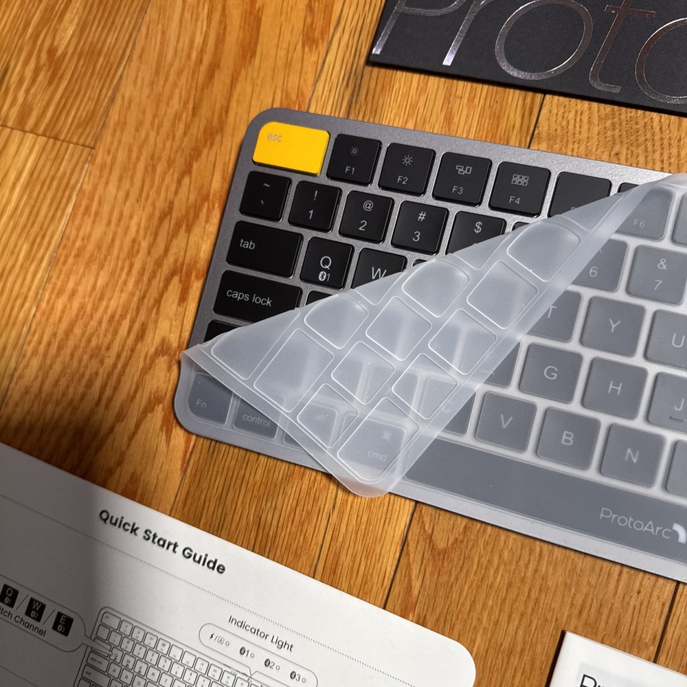 ProtoArc Backlit Compact Wireless Keyboard for Mac, K90-A Bluetooth Keyboard
