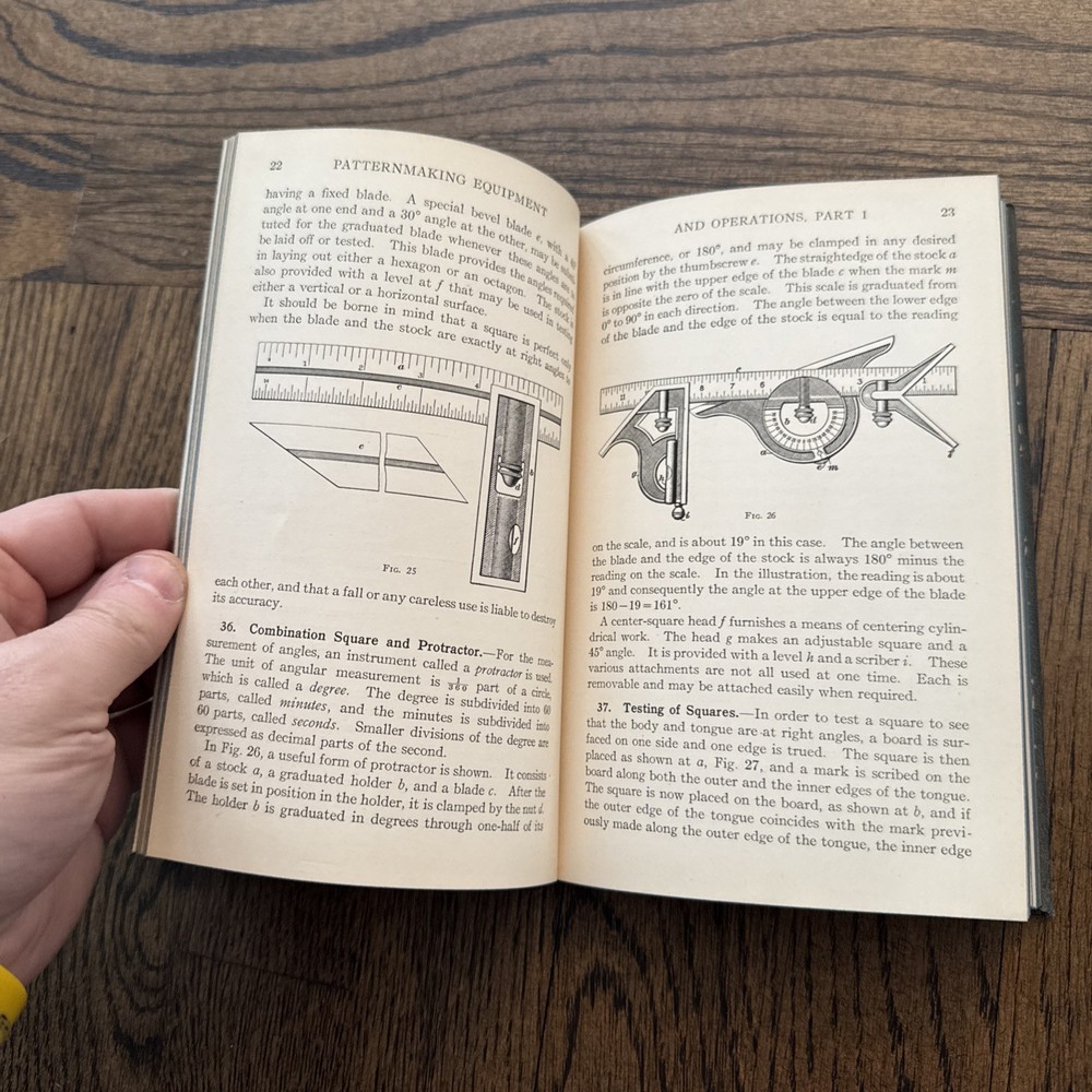 Vintage 1936 Patternmaking Equipment & Operations Woodworking Book