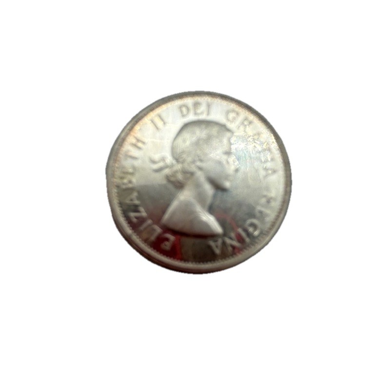 1963 Canada Silver Quarter - 80% Silver - Great Condition