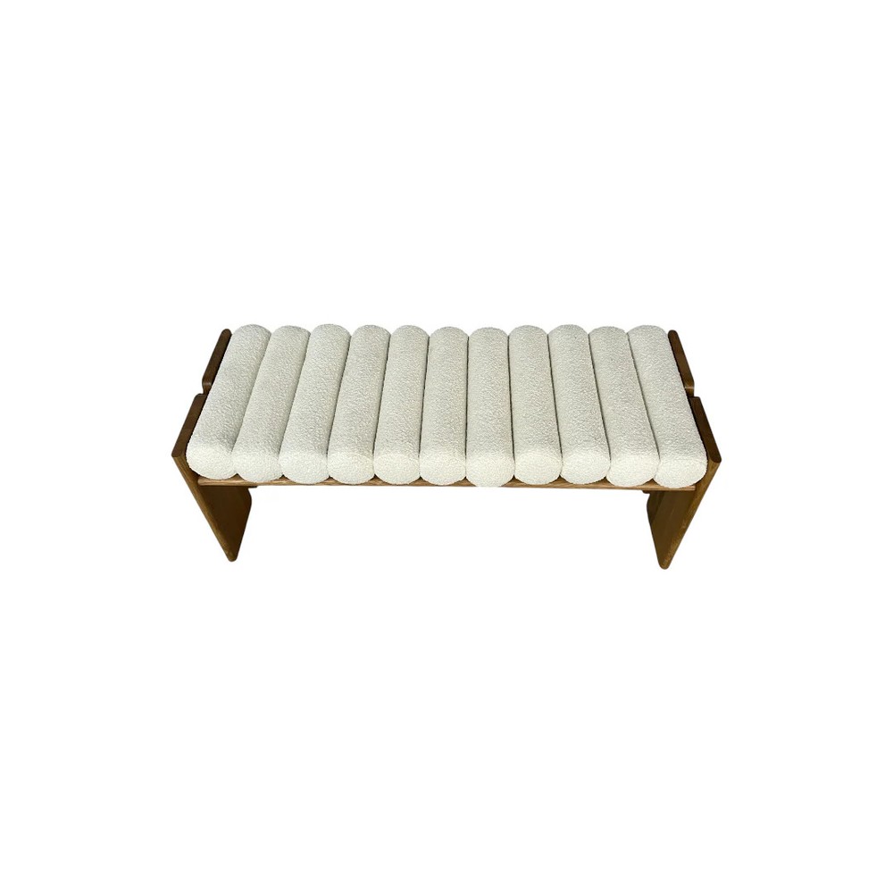 Denver Modern Jasper Bench in White Oak