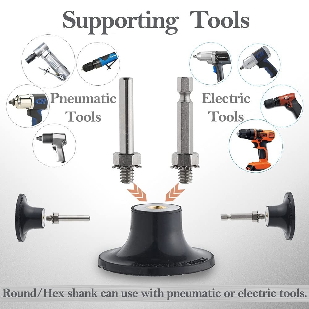 Comprehensive 2" Sanding Discs Set with Backer Plate