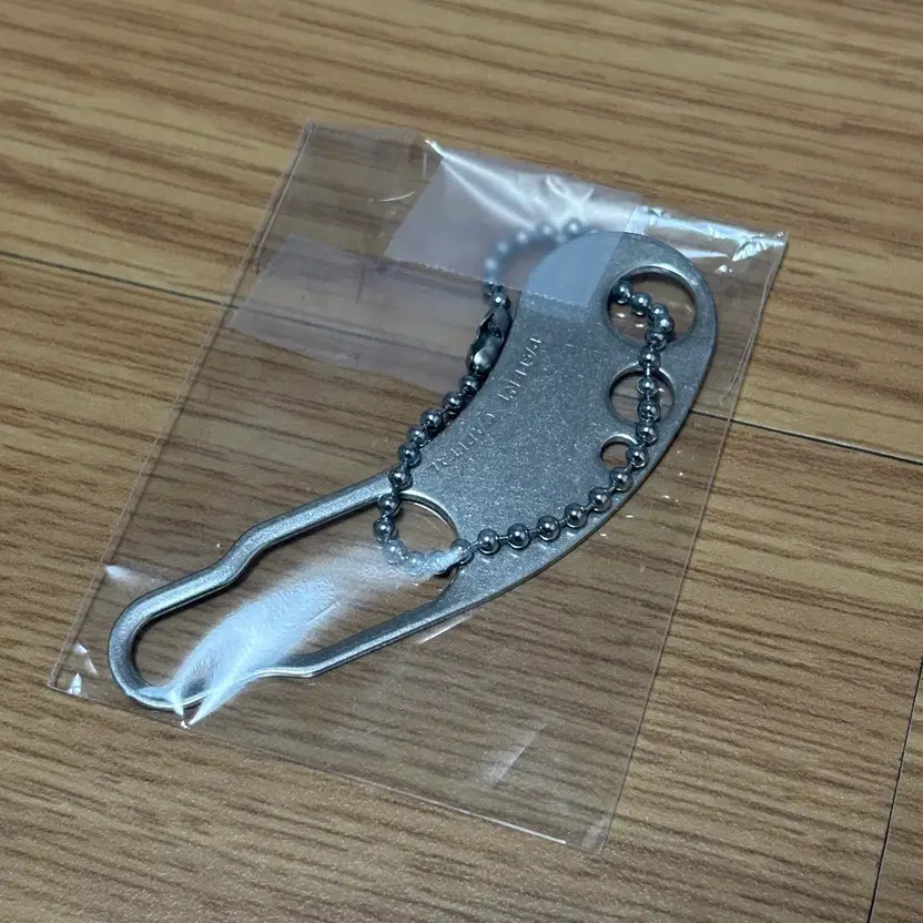 Capital Matte Silver Keyring Hook Keychain New