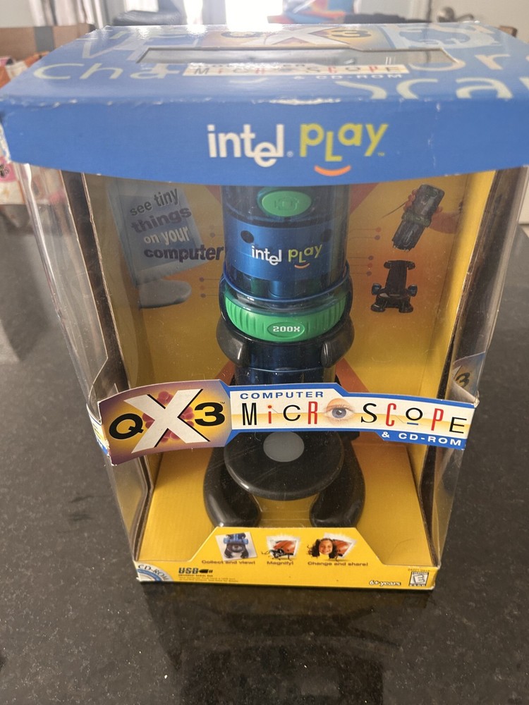 Intel Play QX3+ Computer Microscope Electronics Windows 2000, 98, 98 SE, ME VTG