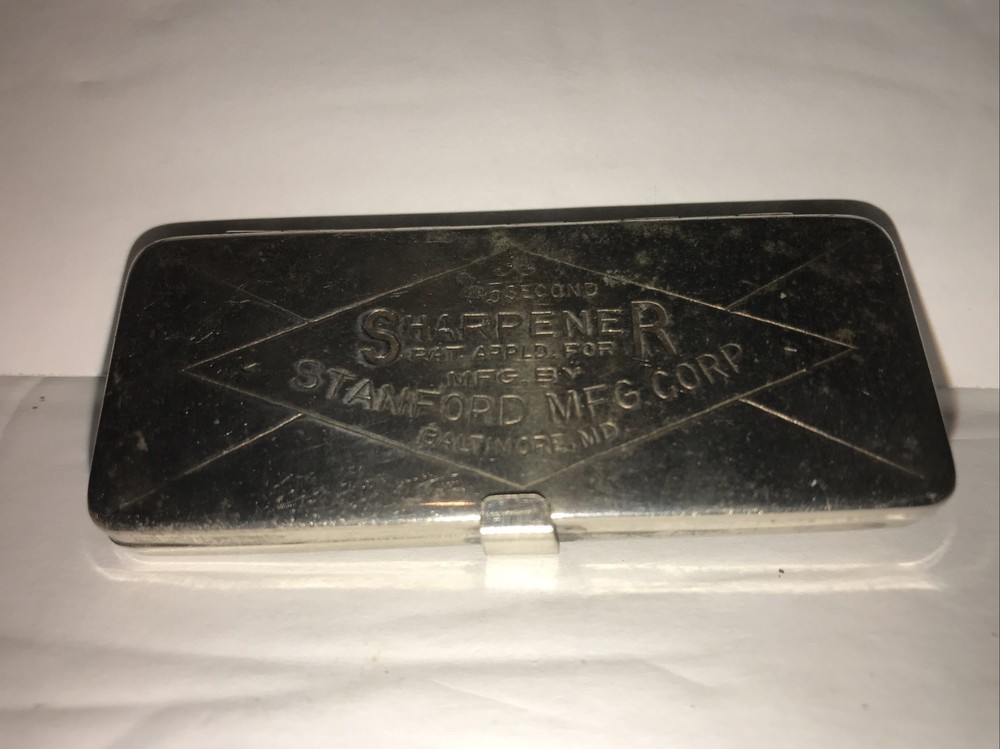 Vintage STANFORD MFG. CORP - 5 SECOND SHARPENER - Double Edge Blade Sharpener