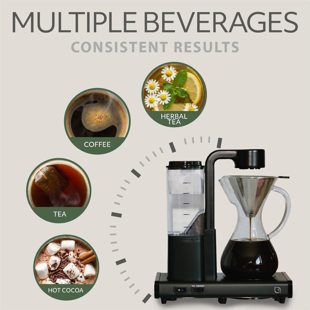 WILLOW 10 Cup Drip Coffee Maker, Automatic Pour Over Coffee Maker