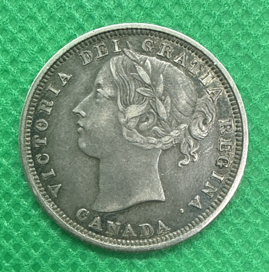 1858 Canada Twenty Cent 20c Silver Coin  A5