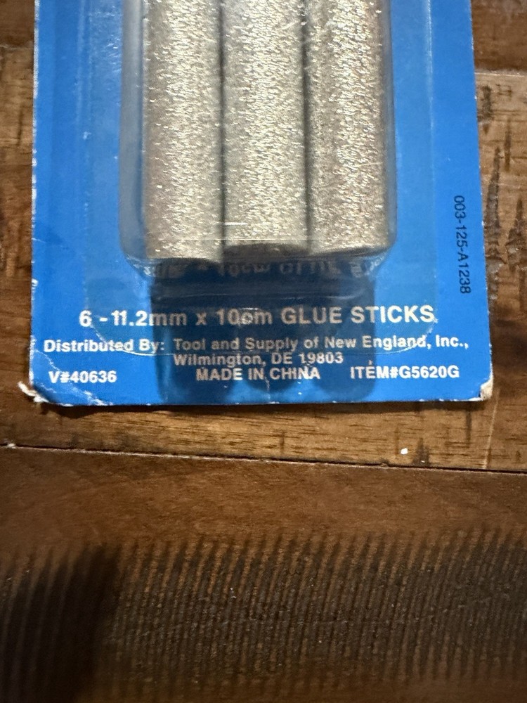 Vintage Red And Silver Glitter Glue Sticks