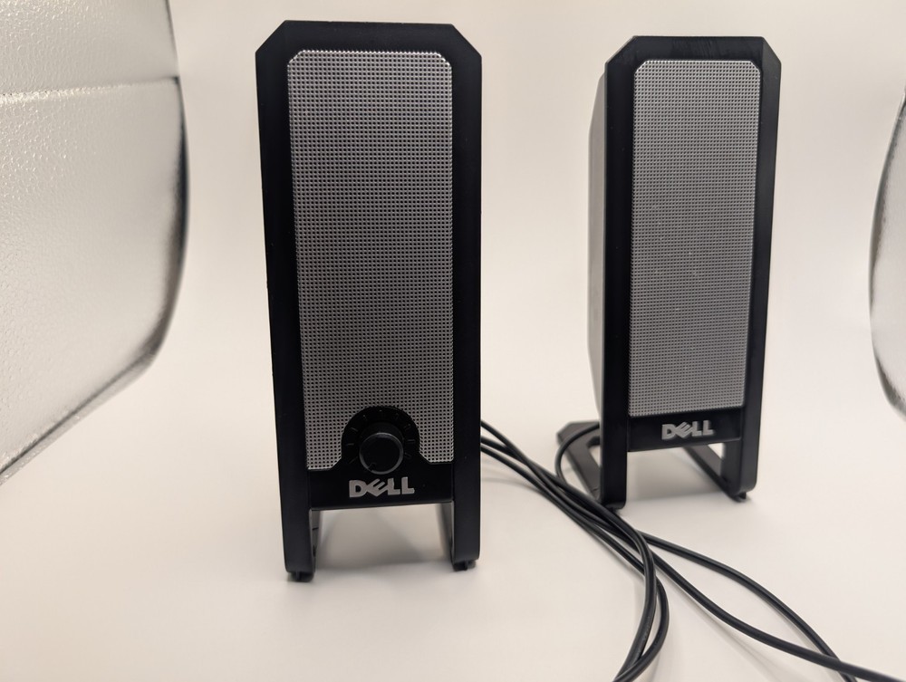 Dell A225 USB Powered Multimedia Black Computer Speakers  Pre-owned Tested Work