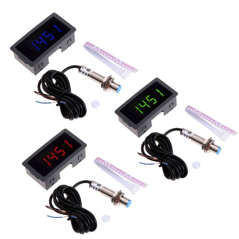 4 Digital Tachometer and Hall Proximity Switch Sensor for Lathe CNC-Spring
