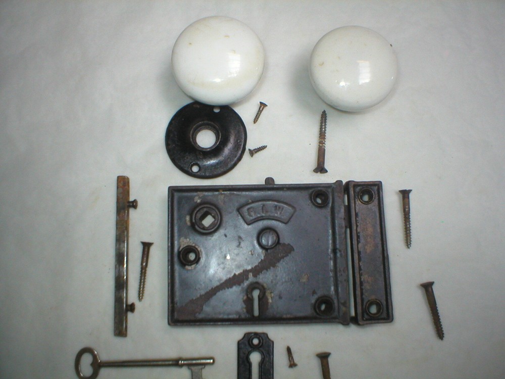 Antique Victorian Era Surface Mount Door Hardware