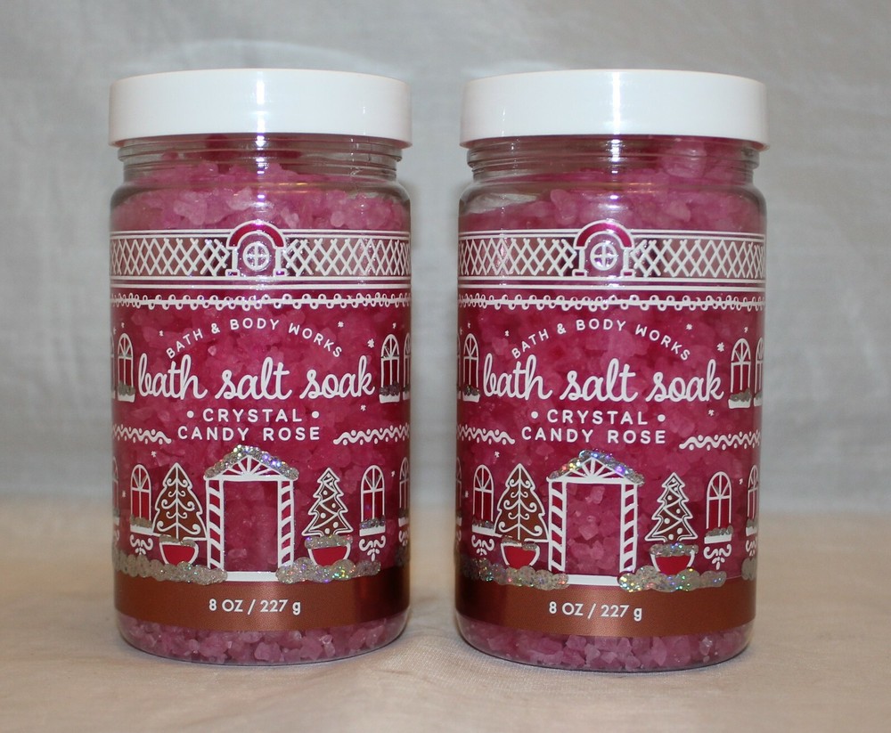 Bath & Body Works Crystal Candy Rose Bath Salt Soak X 2