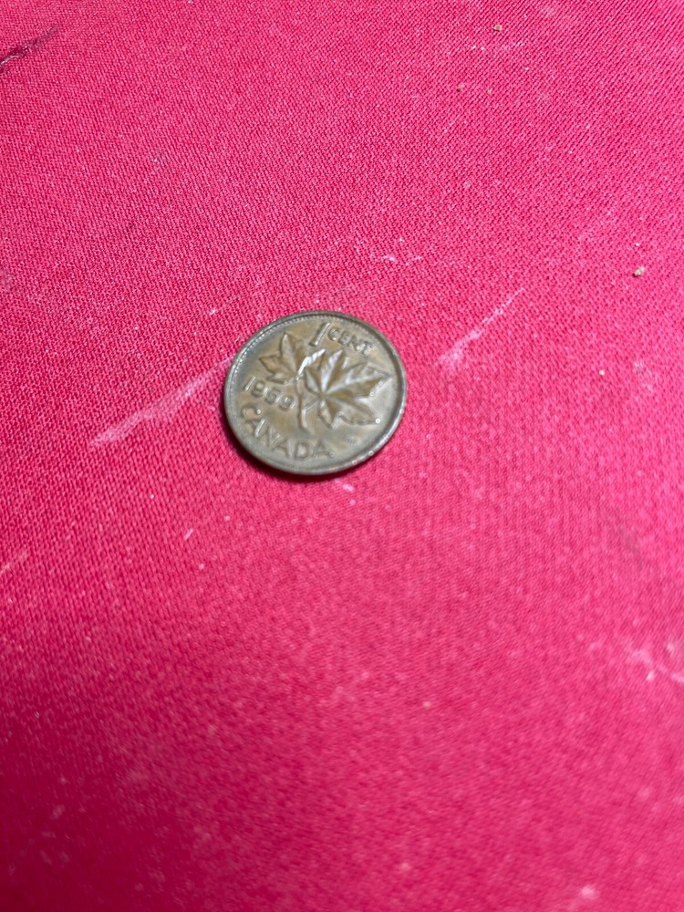 CANADA 1959 1 CENT COIN CANADIAN PENNY OLD