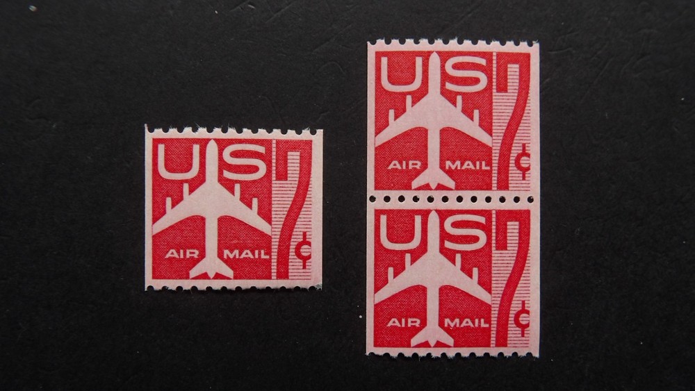 C61 7c Jet Silhouette Coils  Single & Pair MNH OG VF #2