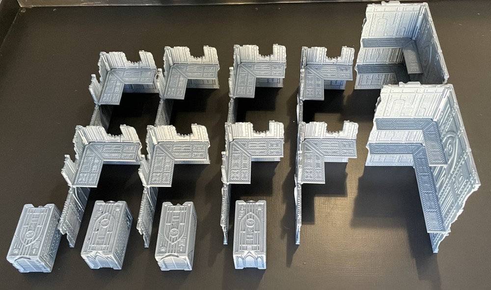 40k - WTC Format Foldable Terrain Set (Necromatons) Tabletop Wargaming Scenery