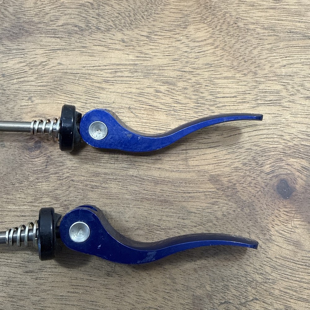 Salsa Front Rear Wheel Quick Release Skewer Pair 130/135m Blue