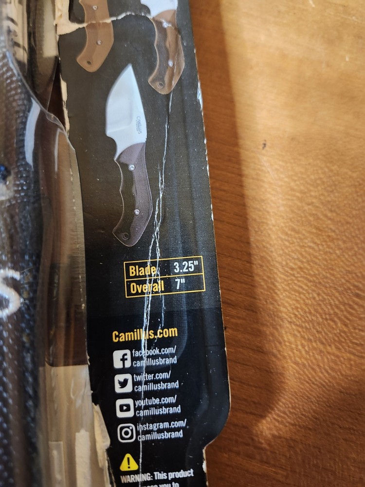 Woodworking Project Kit Camillus HT-7 Knife