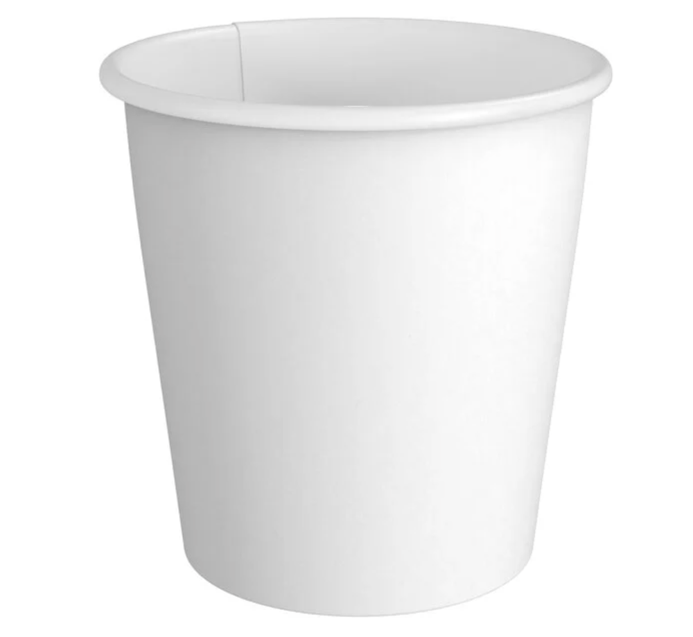 2000-Pack 8 oz. White Plain Paper Disposable Hot Beverage Coffee Cups Bulk NEW