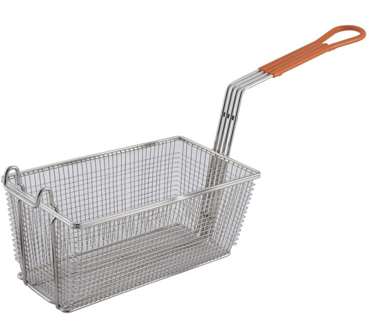 3 Fry Basket with Orange Handle Medium