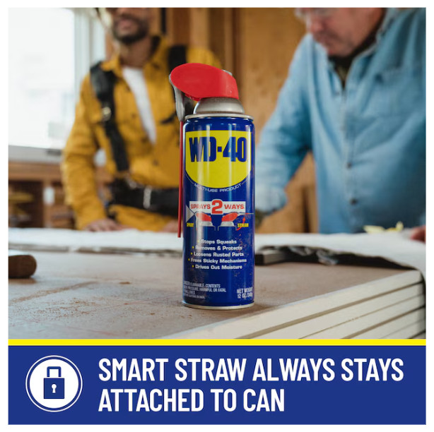 WD-40 Multi-Use Spray 8 oz Smart Straw Lubricant Rust Remover Protectant